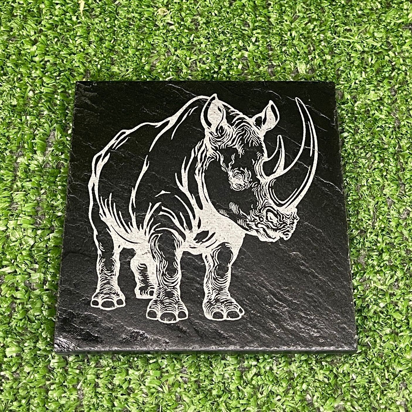​​Rhino Laser Engraved Coasters