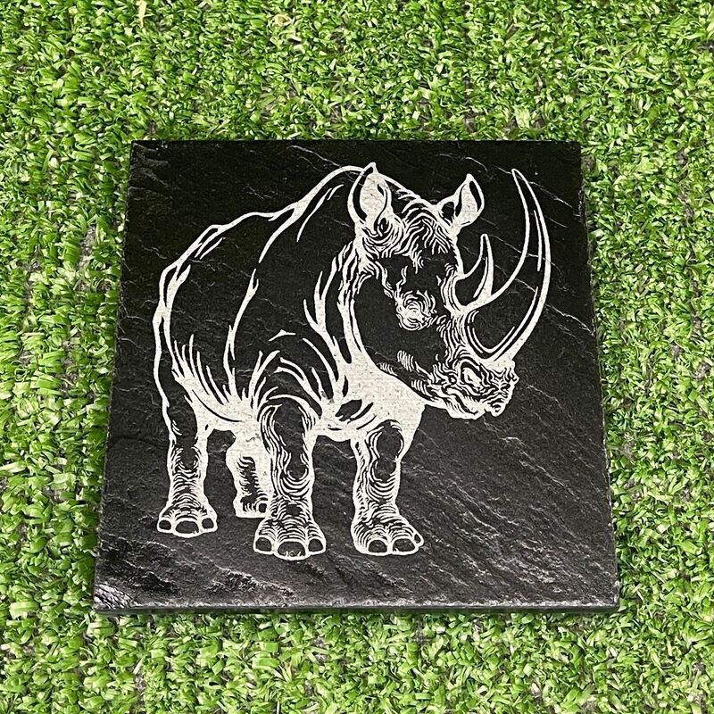 ​​Rhino Laser Engraved Coasters