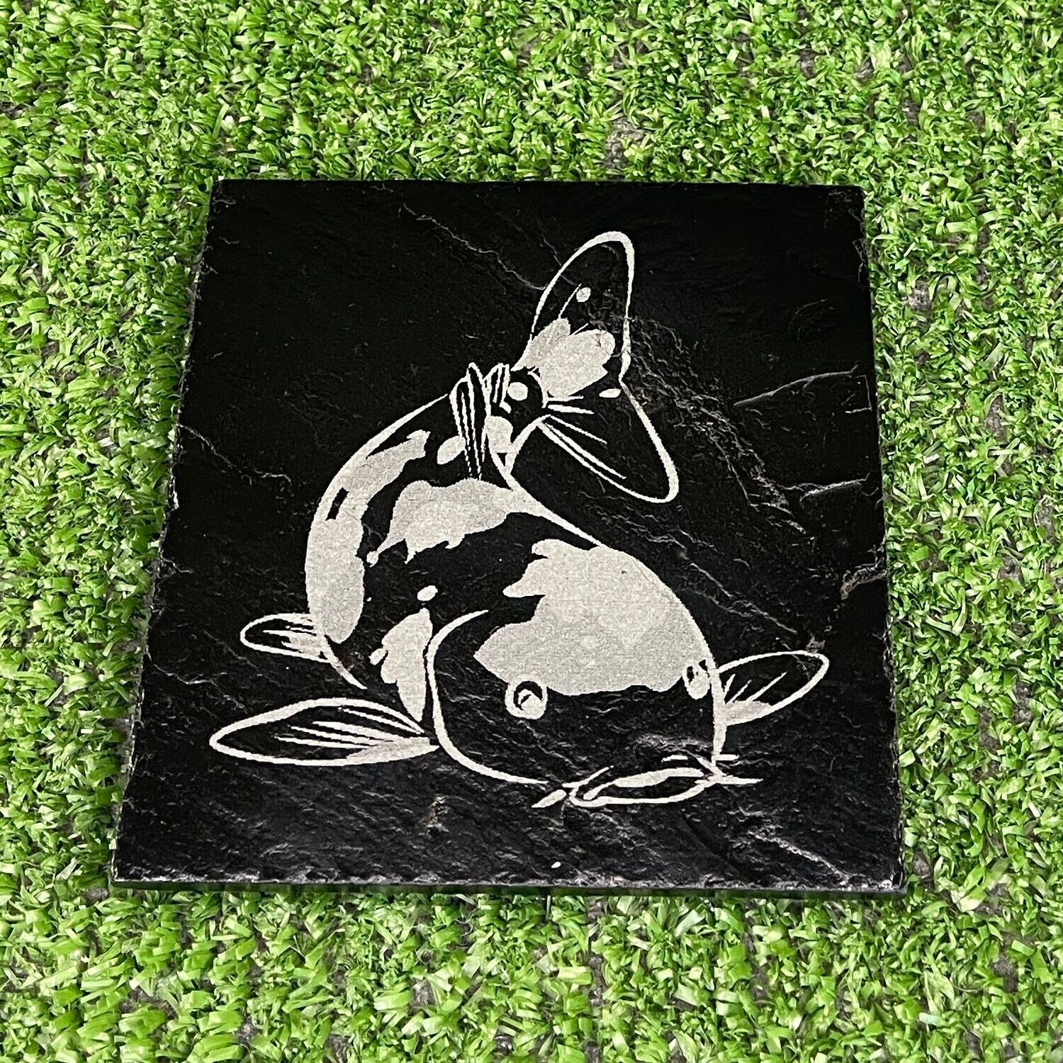 Koi Fish Slate Coaster