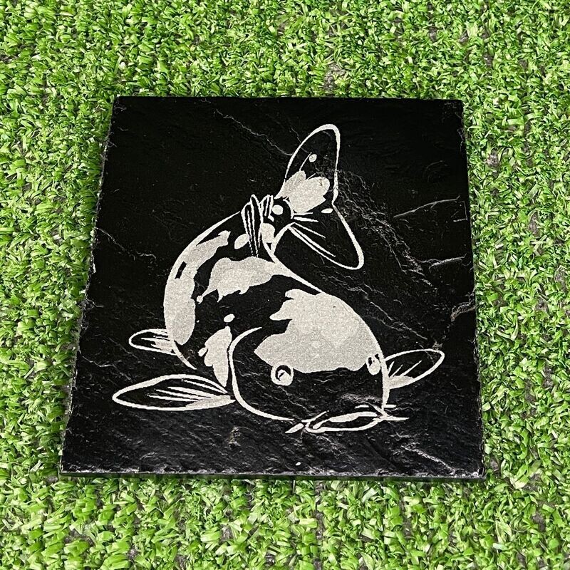 Koi Fish Slate Coaster