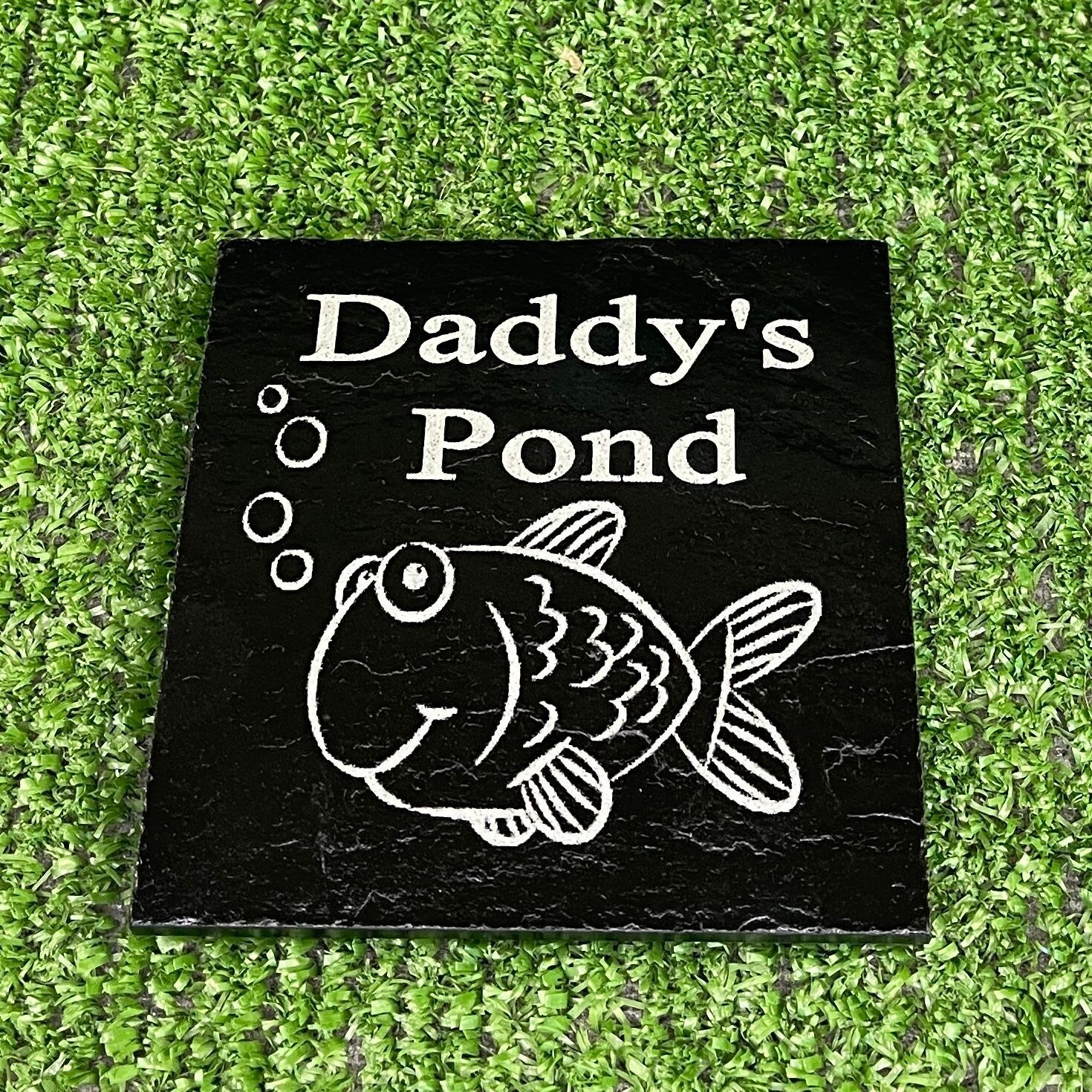 Daddy's Pond Slate Coaster