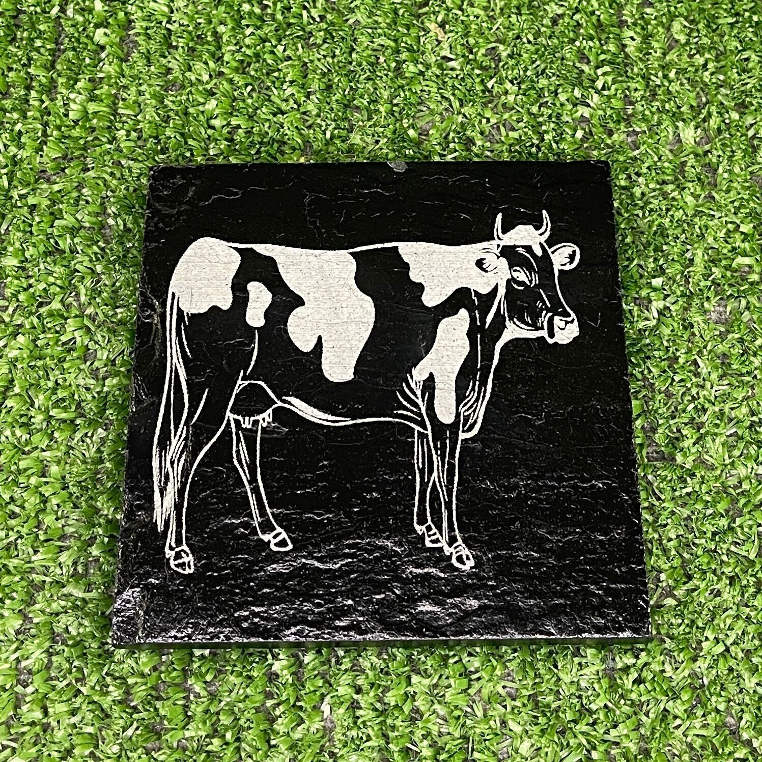 Cow Slate Coaster