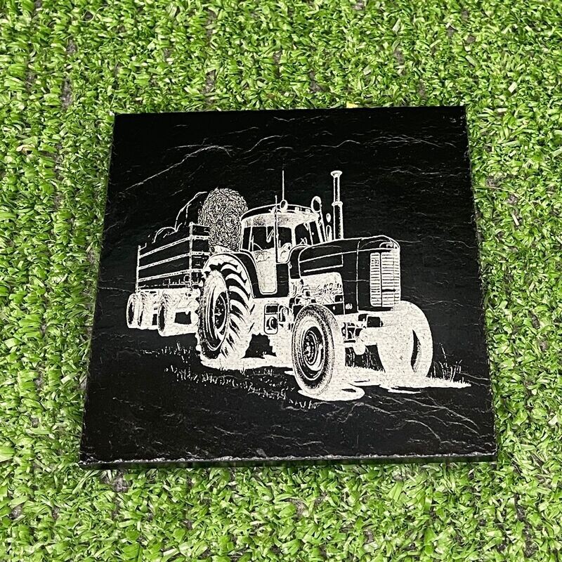 Farm Tractor and Trailer Coaster