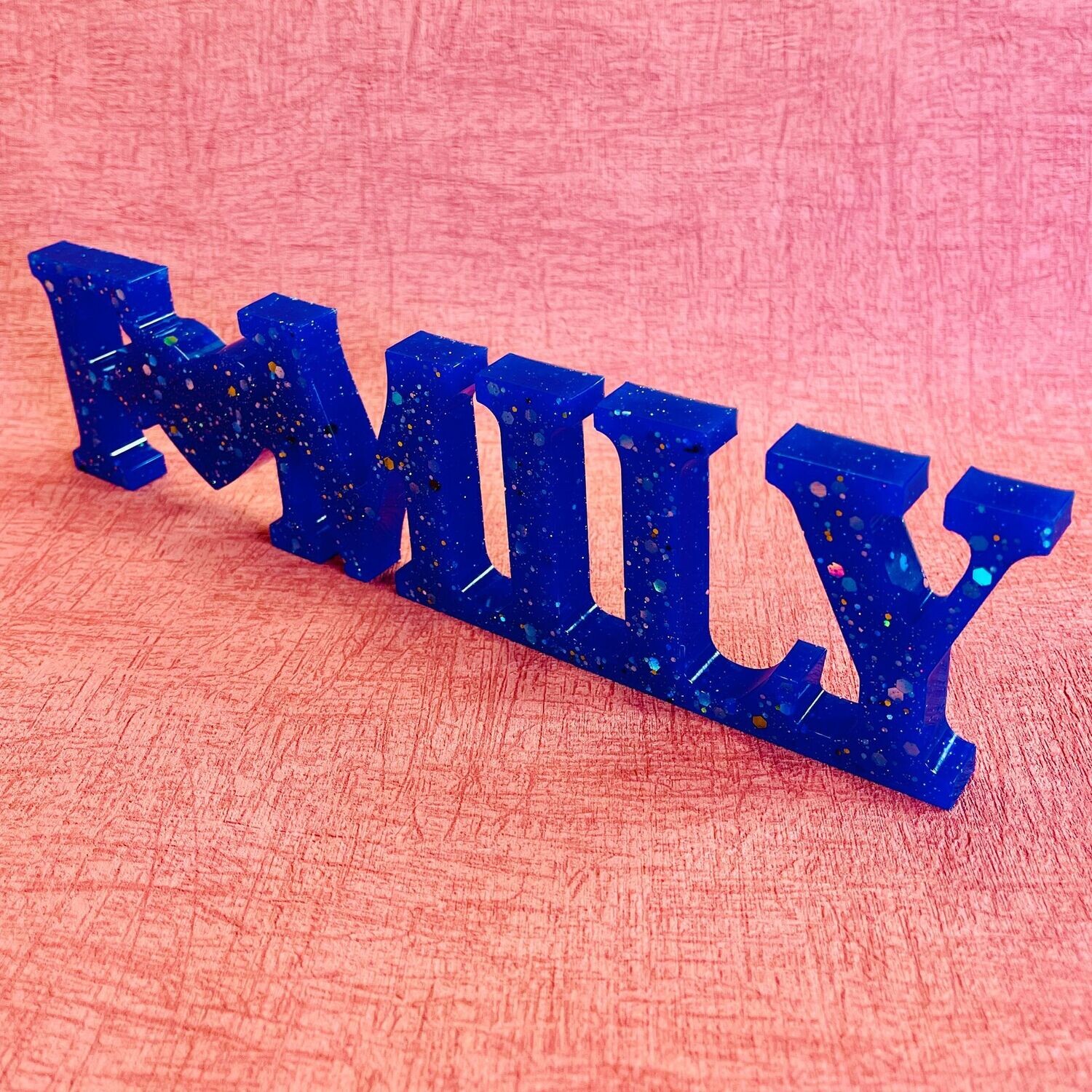 FAMILY - Blue Resin Sign