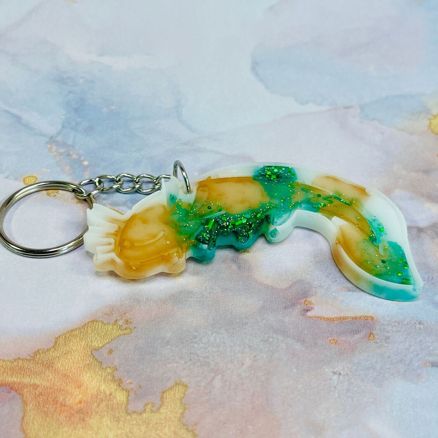 Axolotl White/Green/Gold