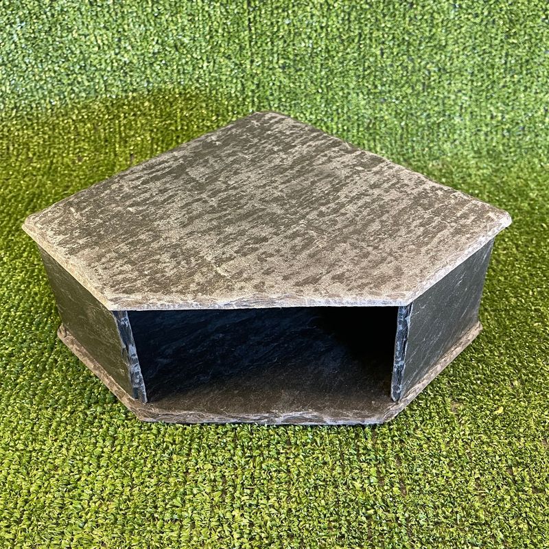 Plain Natural Slate Cave 9x20x20cm