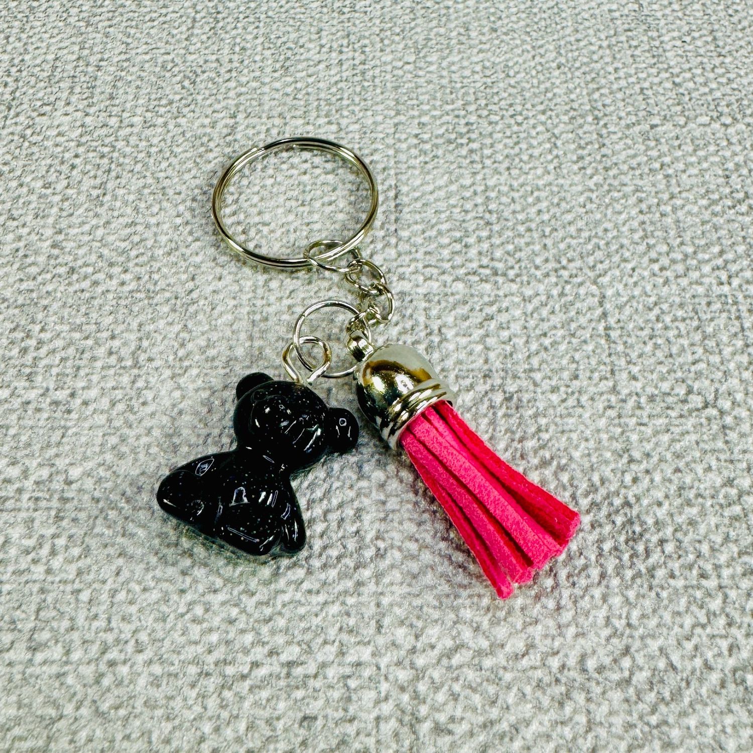 Bear Mini Black Keyring