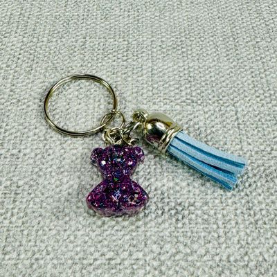 Bear Mini Purple Keyring