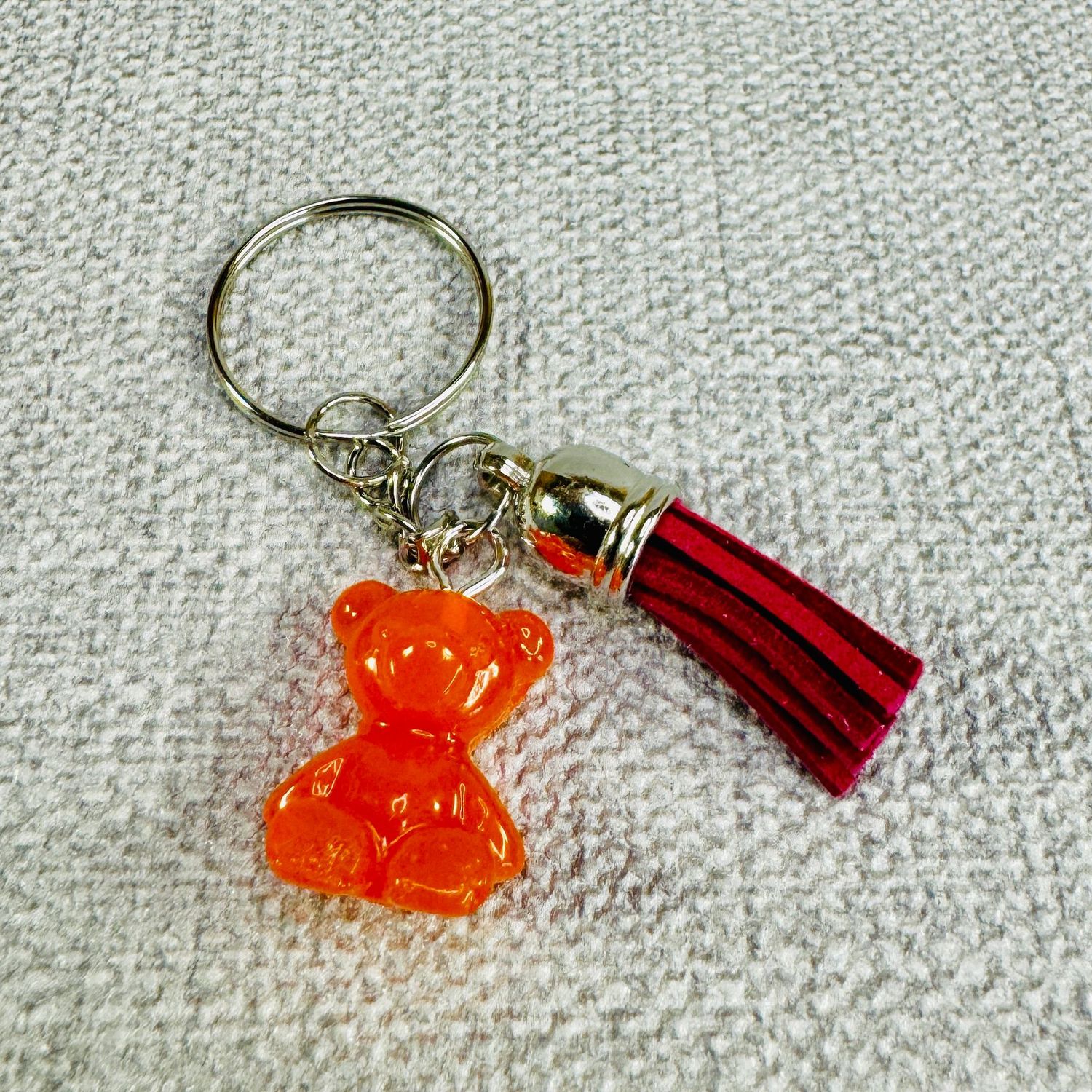 Bear Mini Orange Keyring
