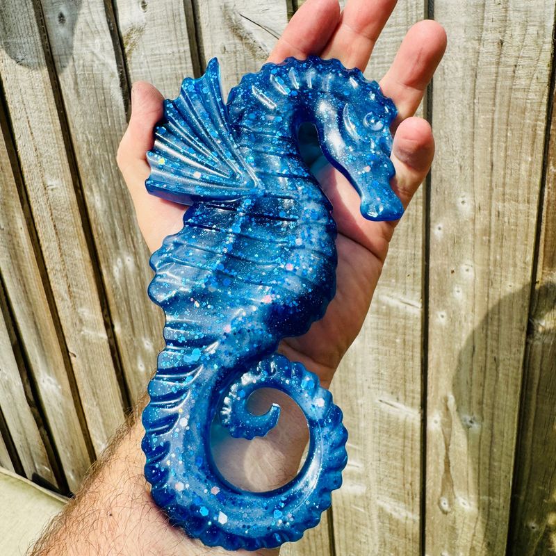 Seahorse Sea Blue wall art Model