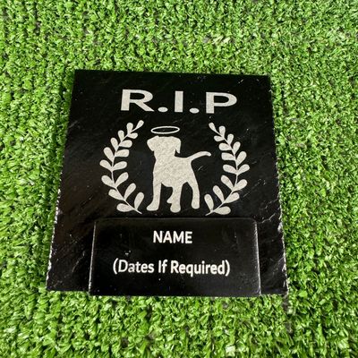 RIP Dog Slate Marker