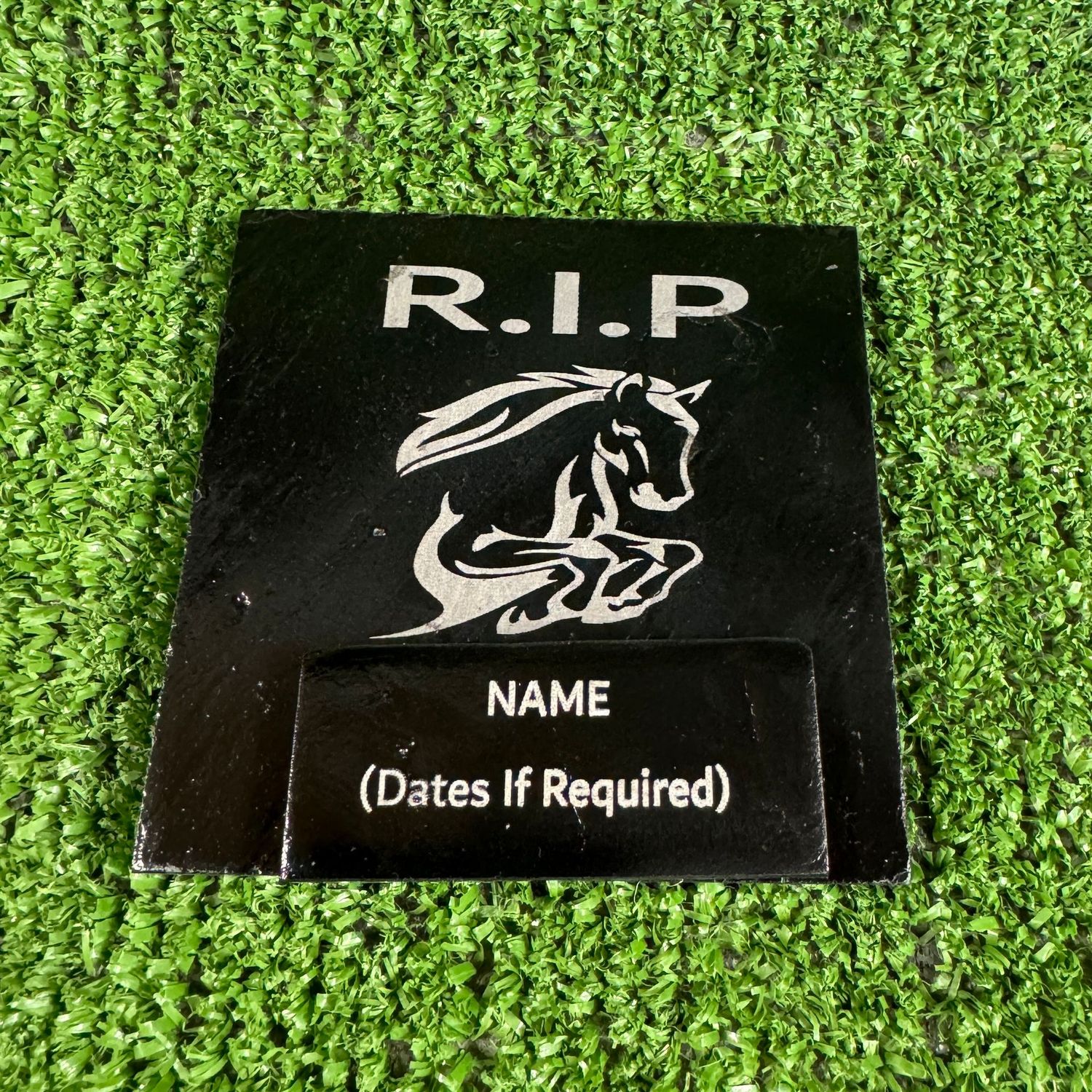 RIP Horse Slate Marker