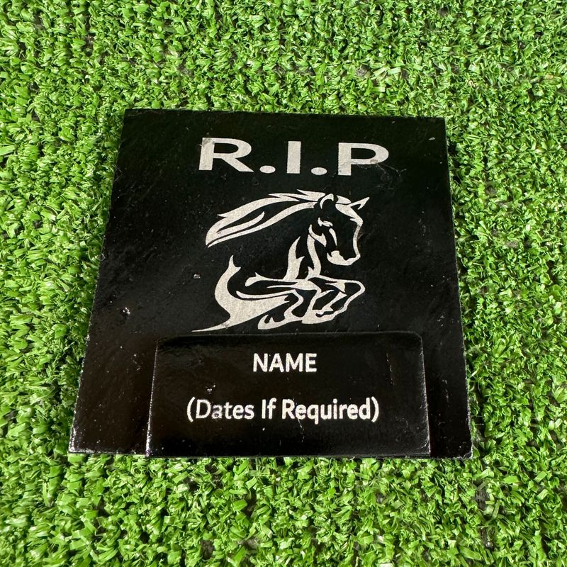 RIP Horse Slate Marker