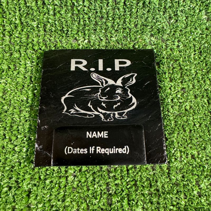 RIP Rabbit Slate Marker