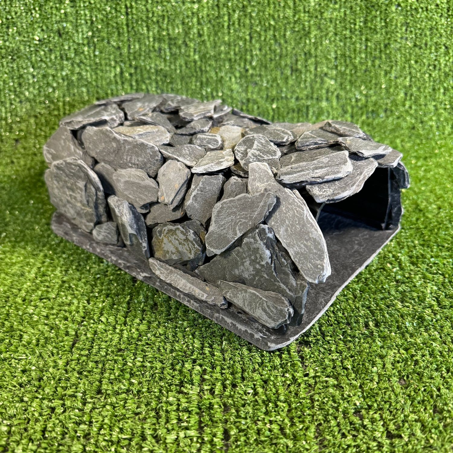 Aquarium and Reptile Slate Through Cave.