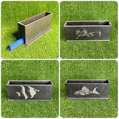 Slate Bubble Aquarium Aeration Wall Caves