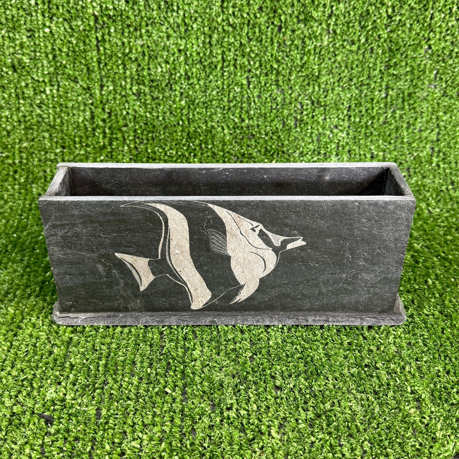 Angel Fish Aquarium Bubble Wall Natural slate.