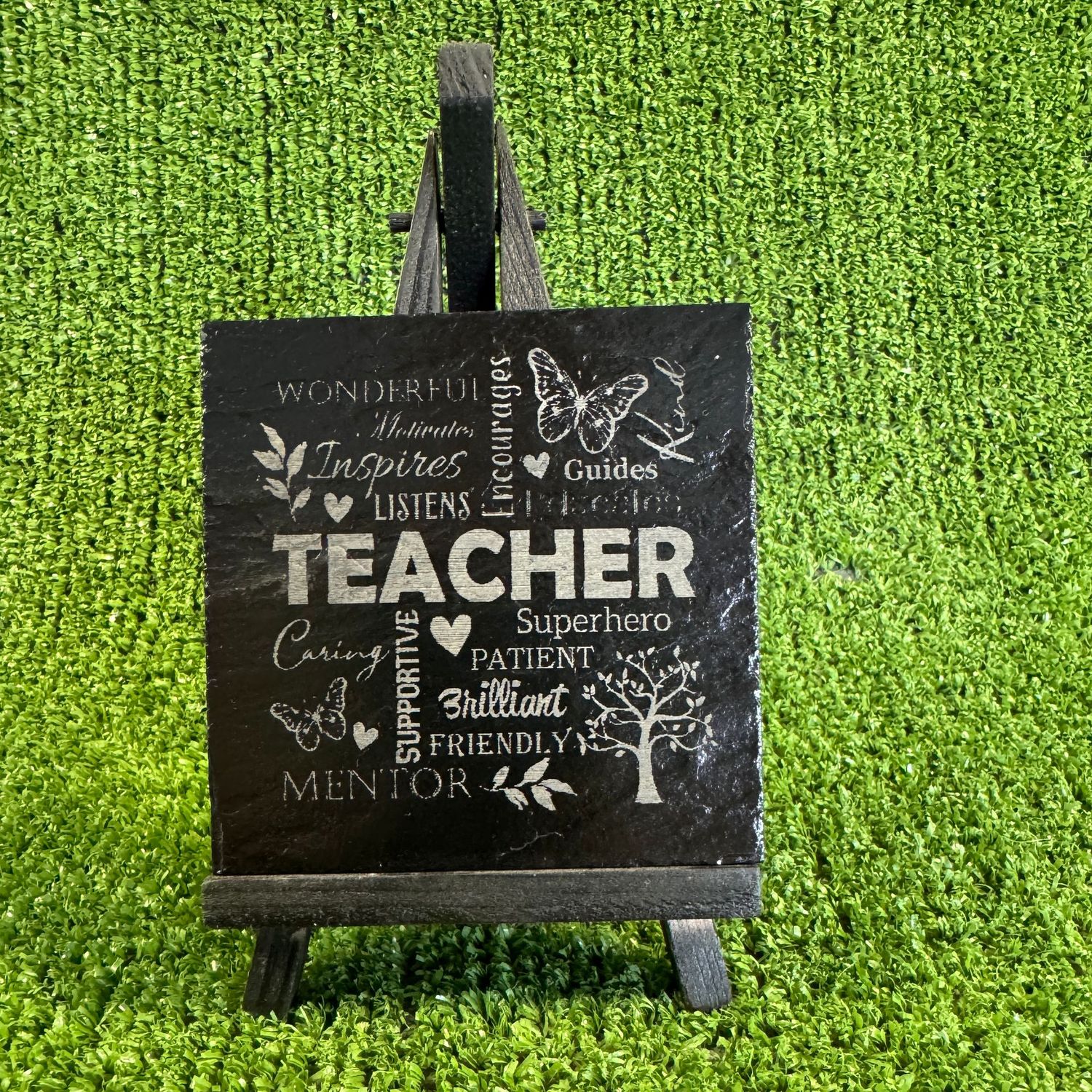 Teacher Funny Slate Coaster 9x9cm