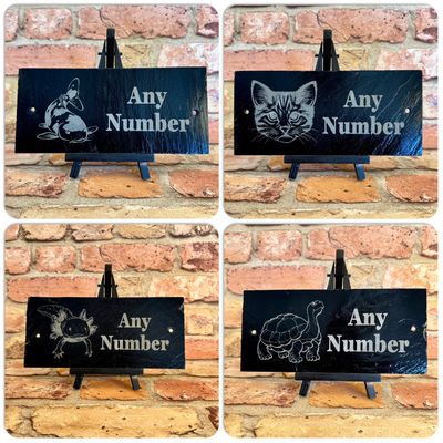 Animal House Slate Numbers