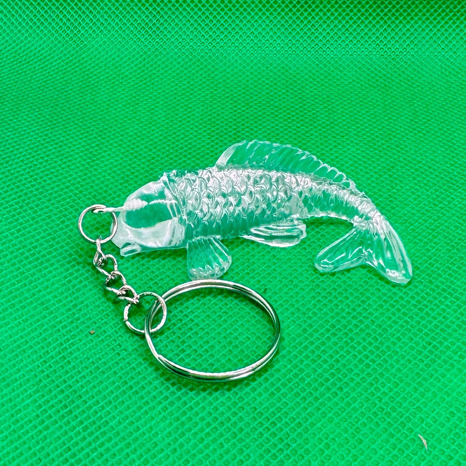 Koi Fish Clear Keyring