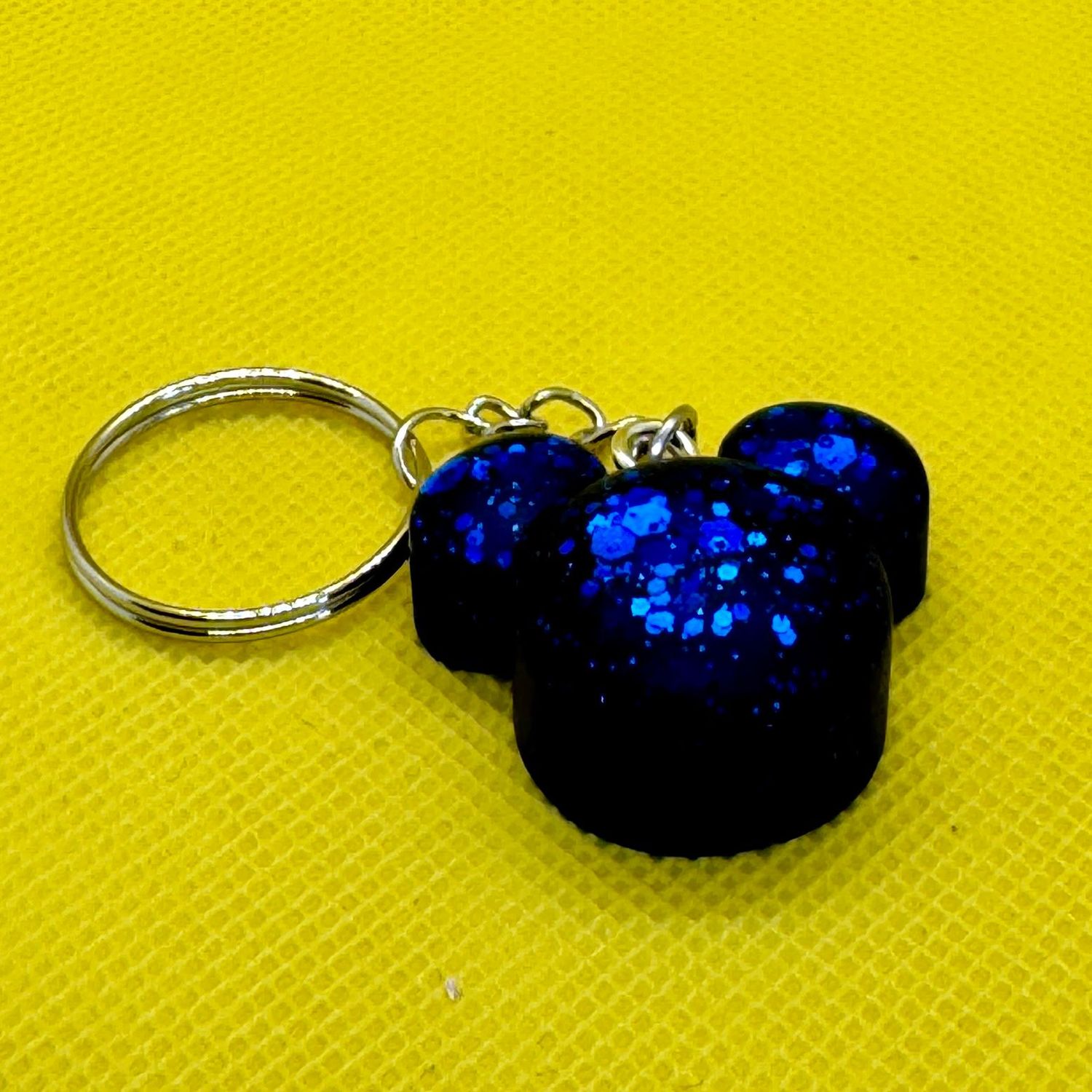Dark Blue Mickey Mouse Keyring Gift
