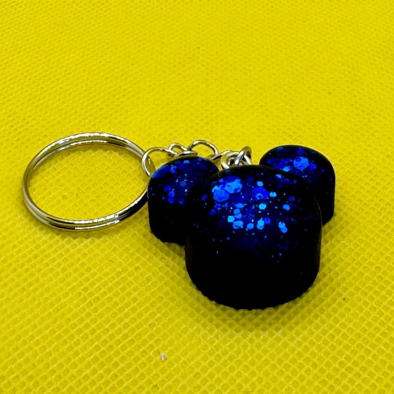 Dark Blue Mickey Mouse Keyring Gift