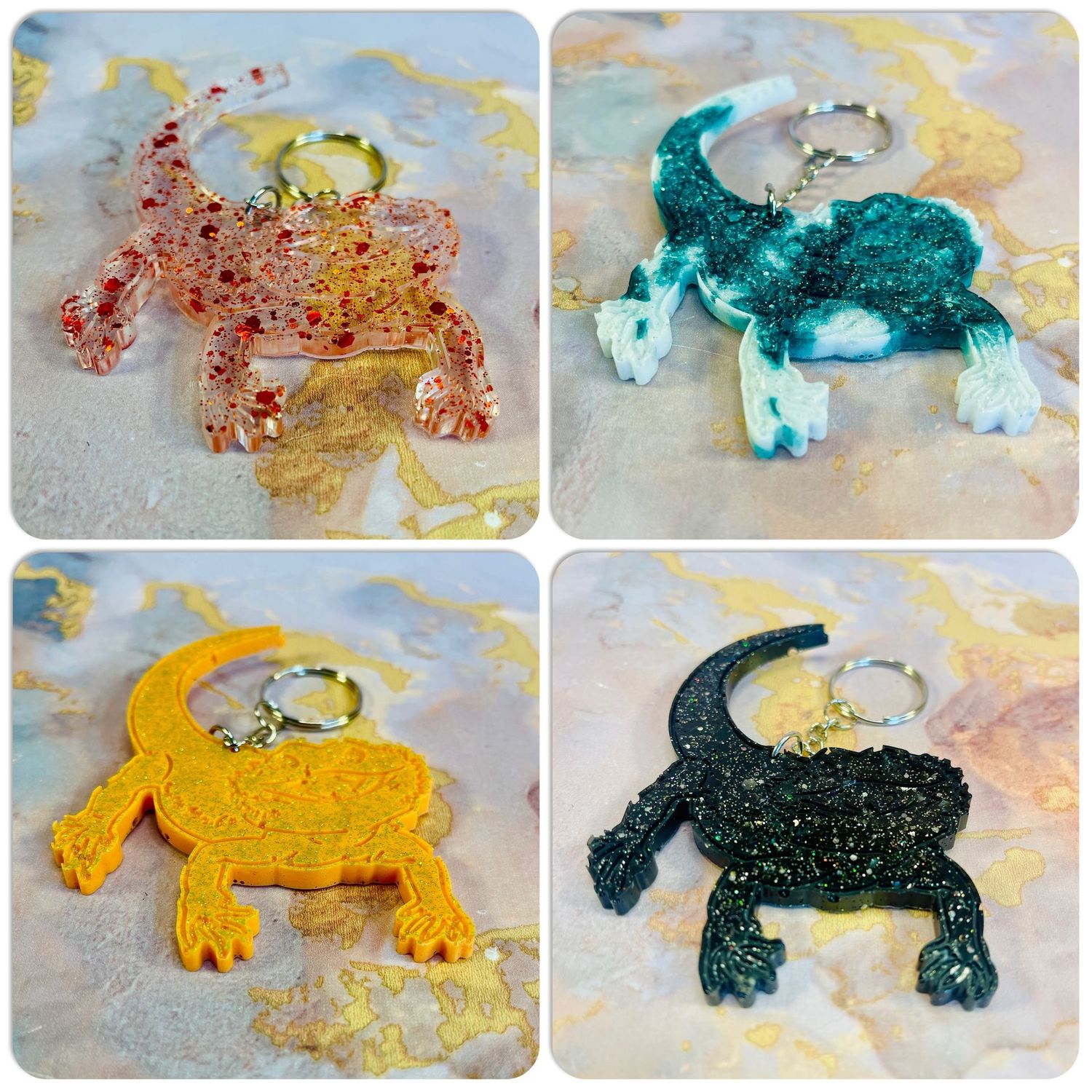 x10 Bearded Dragon Keyring Gifts