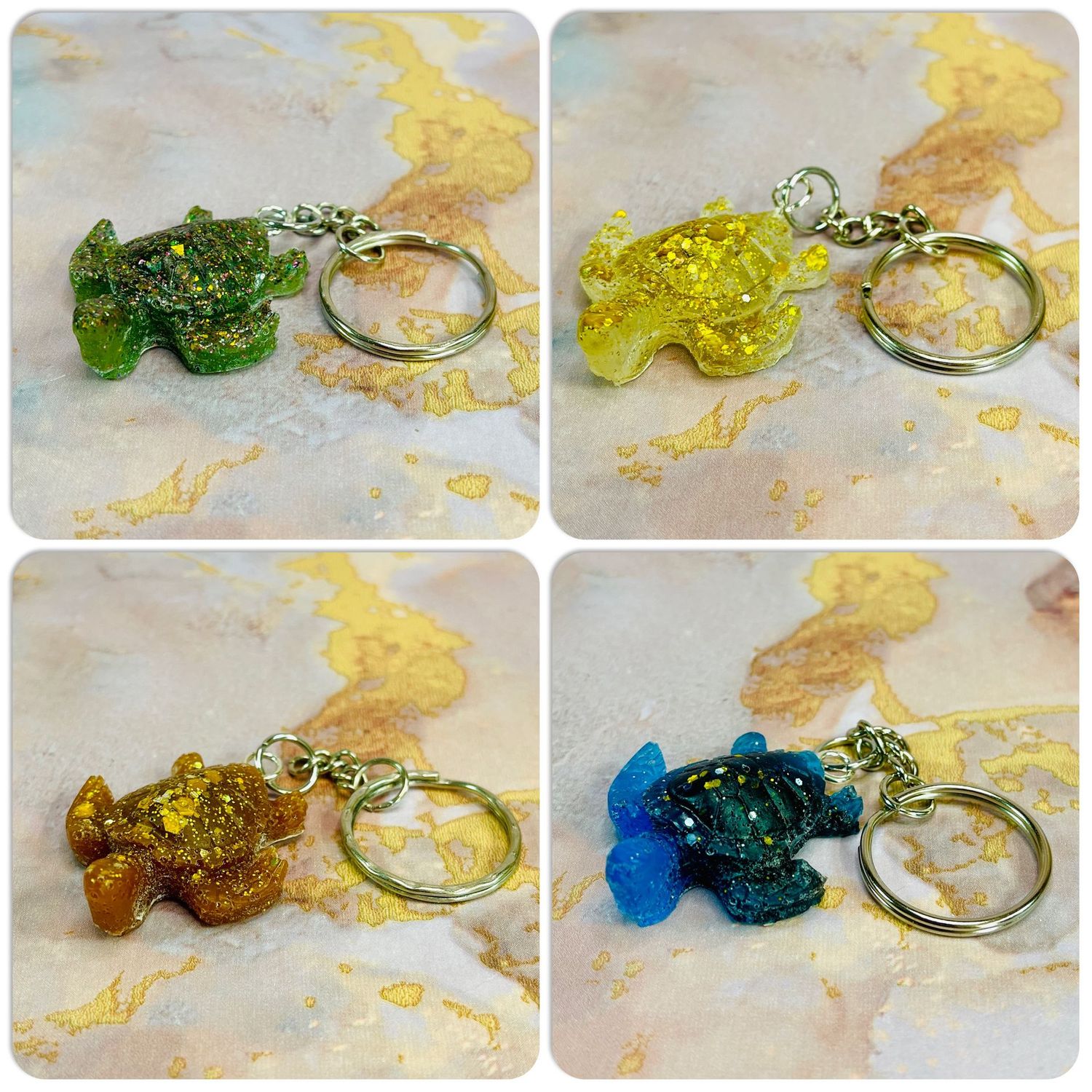 x4 Turtle Keyring Gifts