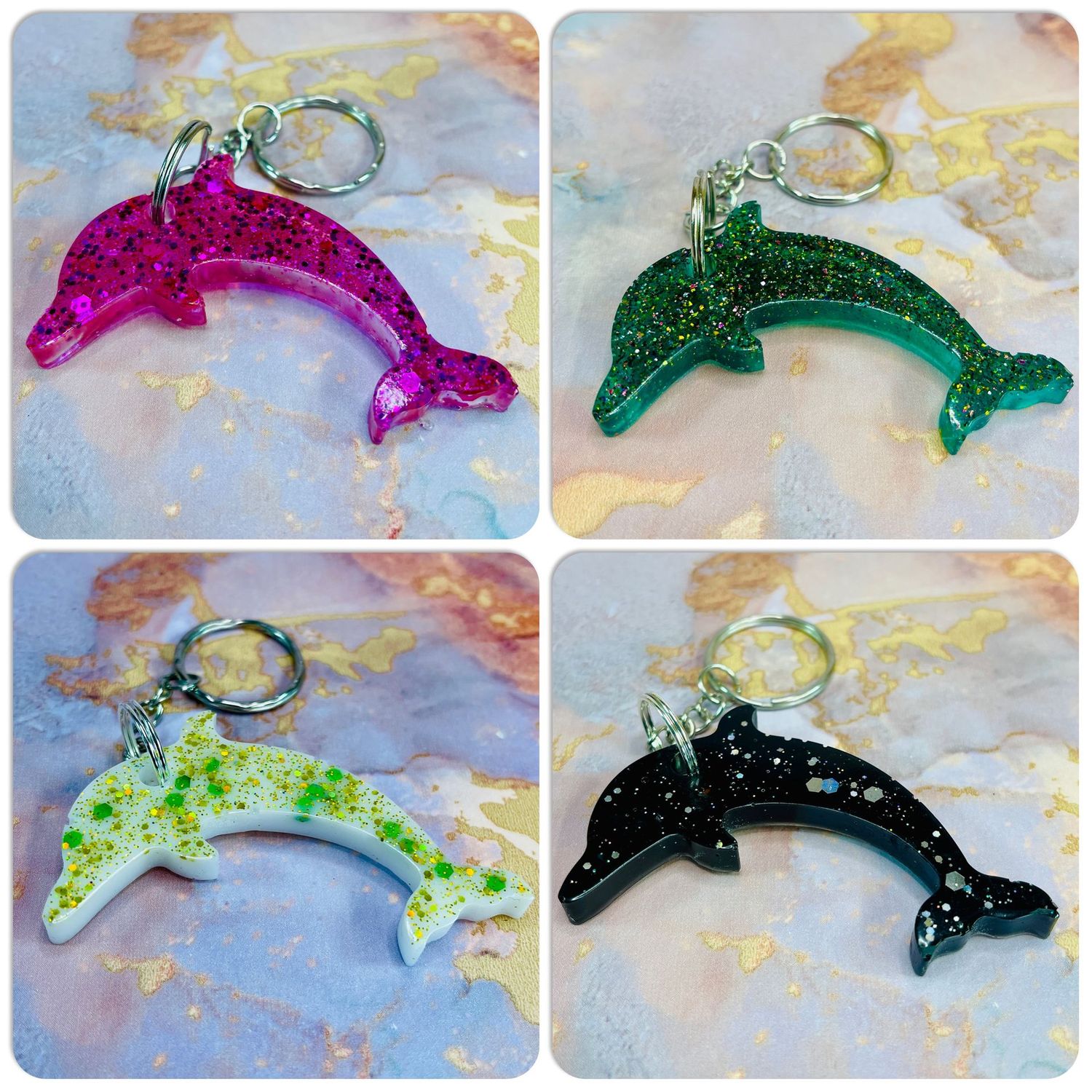 x10 Dolphin Keyring Gifts