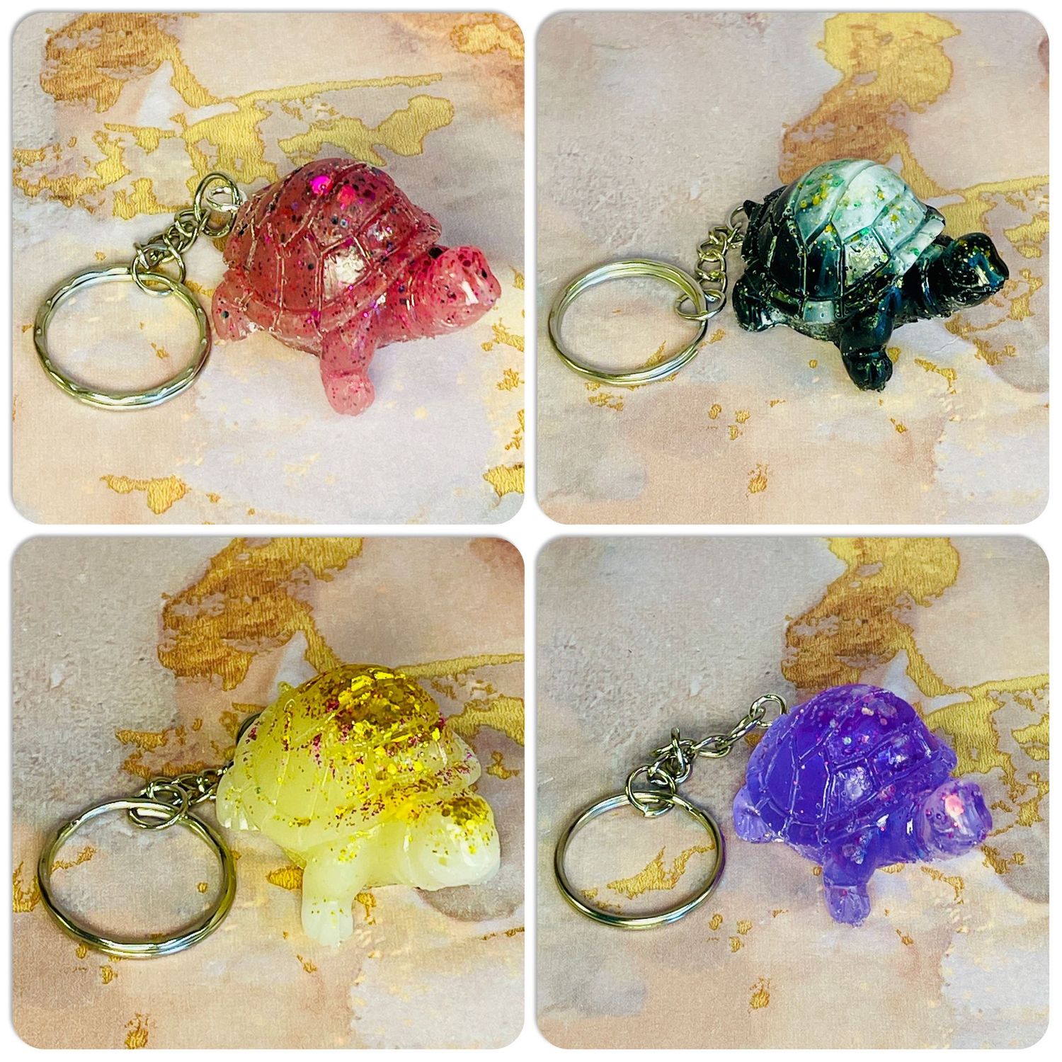 x4 Tortoise Keyring Gifts