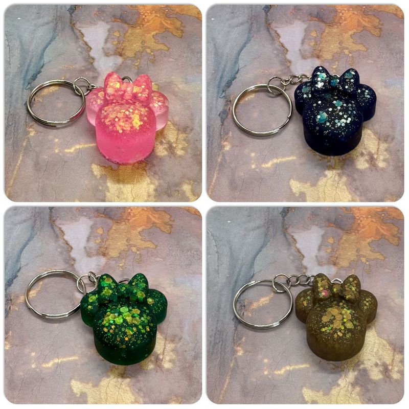 x4 Minnie Mouse Keyrings
