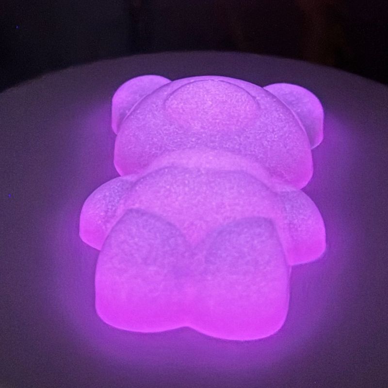 Glow in the Dark Big Bear Red Keyring Gift