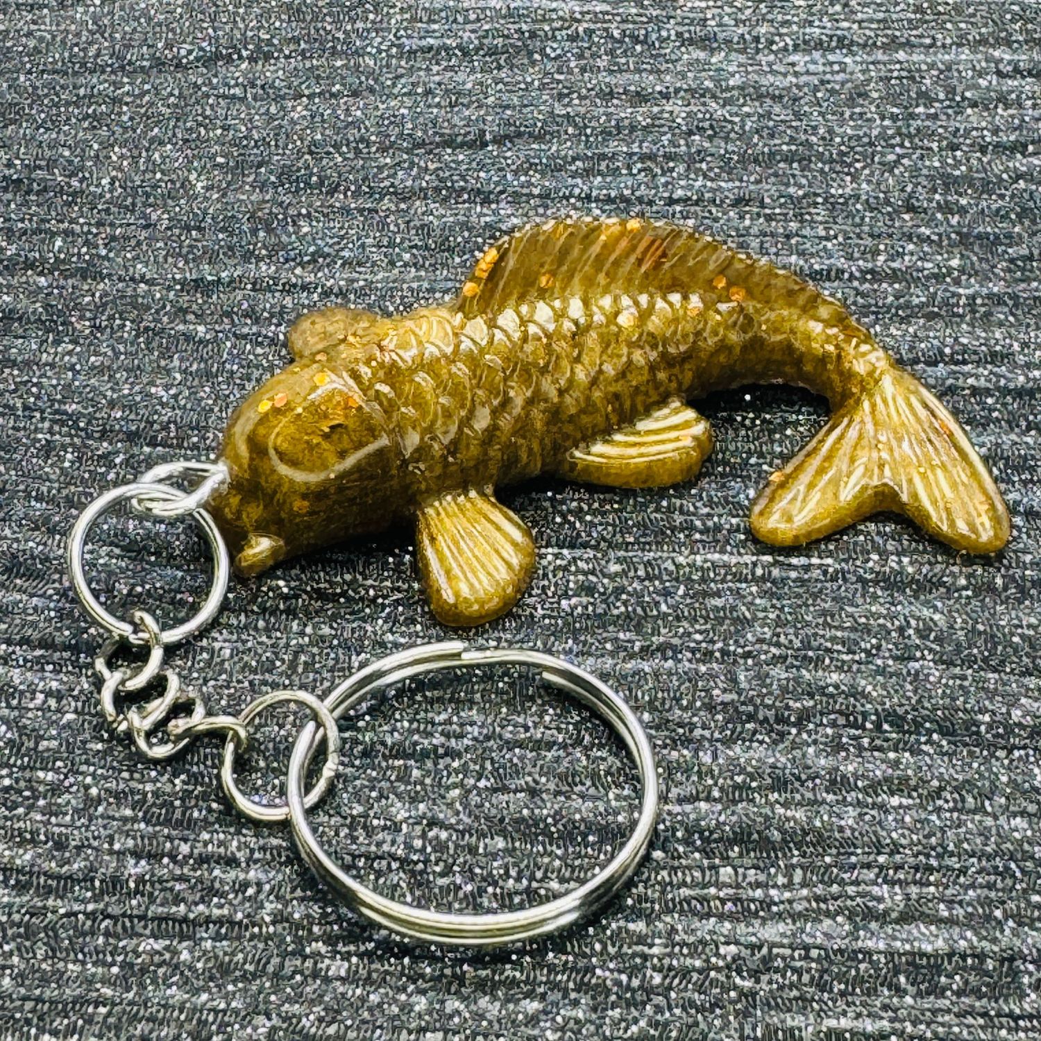 Koi Fish Golden Keyring