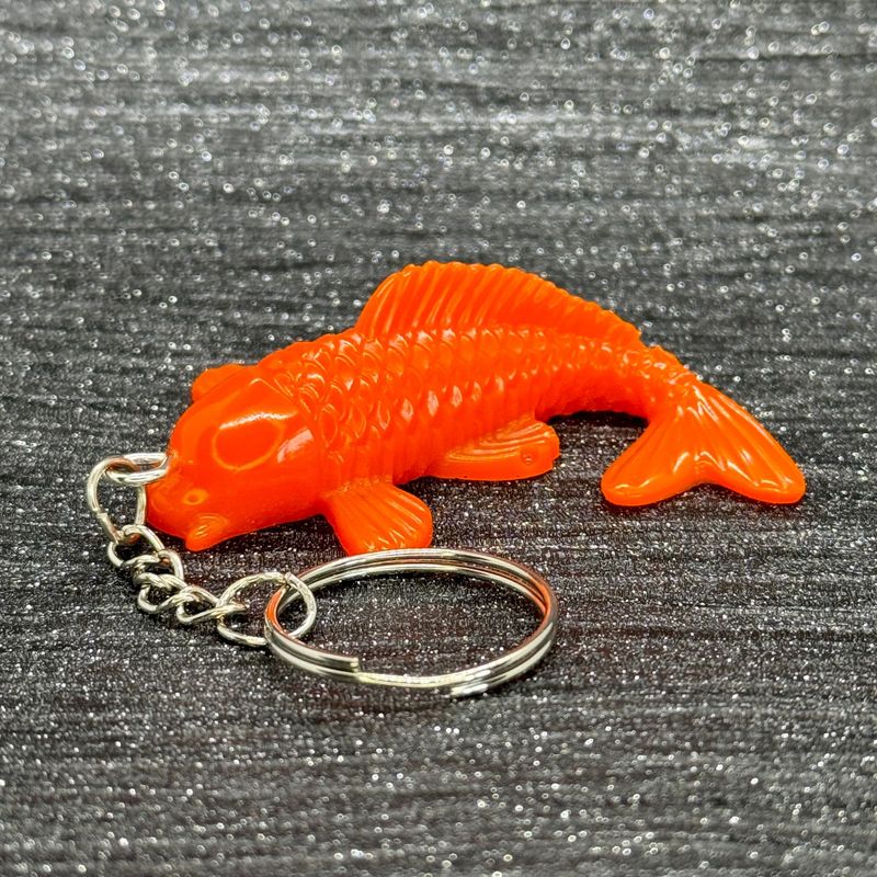 Koi Fish Orange Keyring Gift