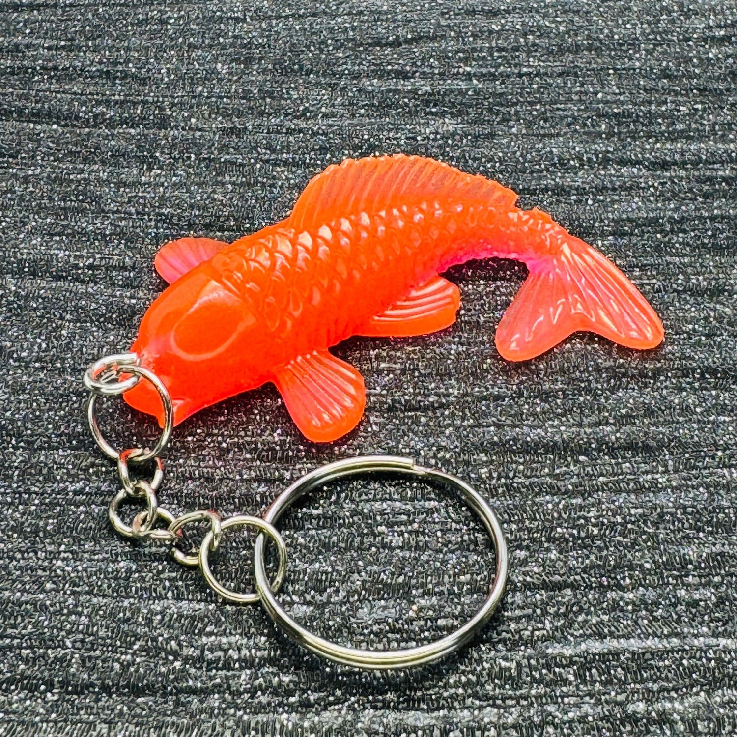Goldfish Koi Fish Orange Keyring