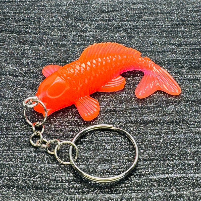 Goldfish Koi Fish Orange Keyring