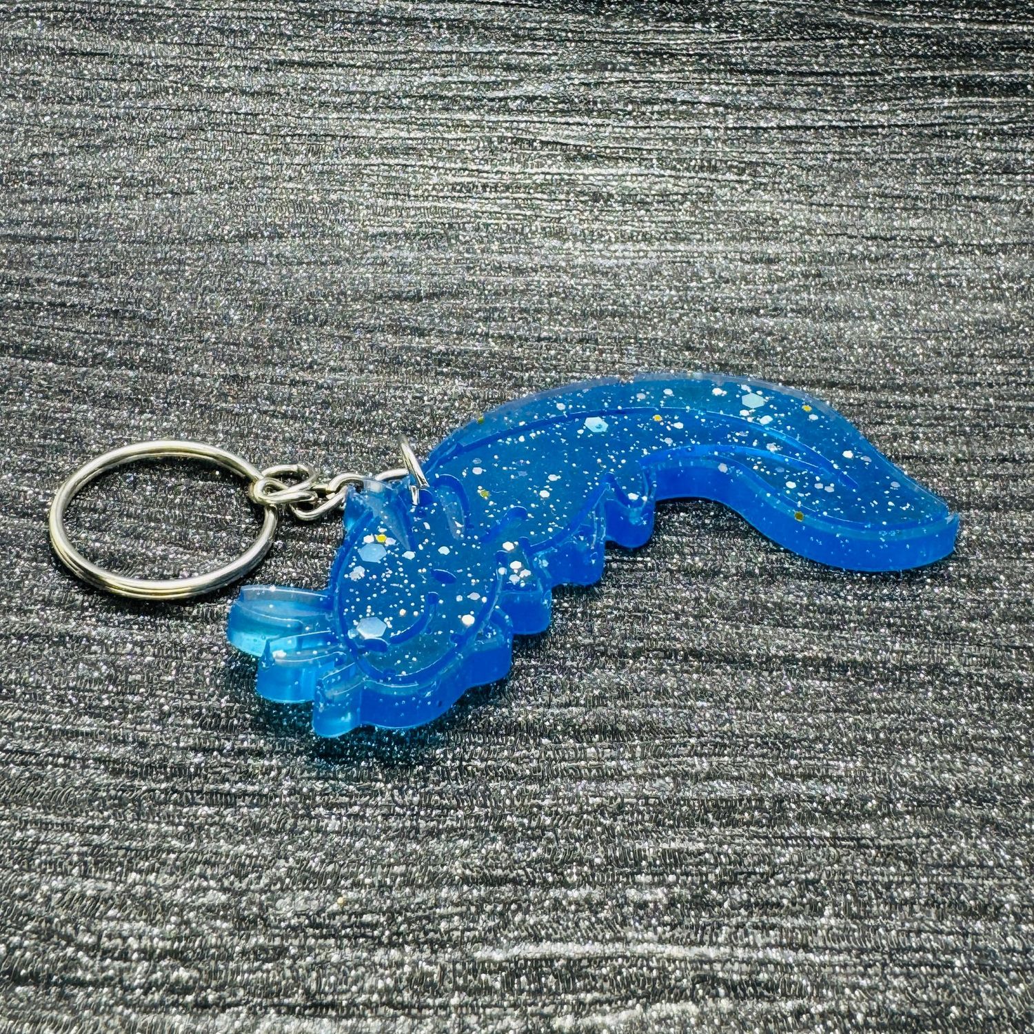 Axolotl Blue Keyring Gift