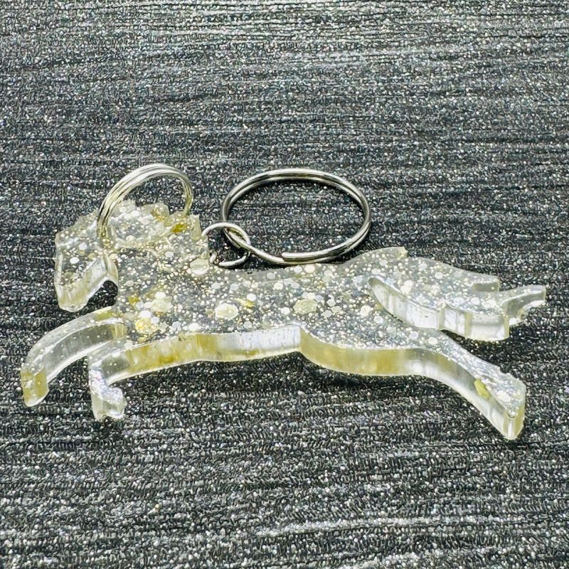 Horse Keyring Sparkling Clear