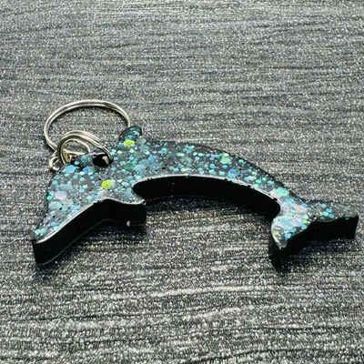 Dolphin Dark Green Keyring Dolphin Dark Green Keyring