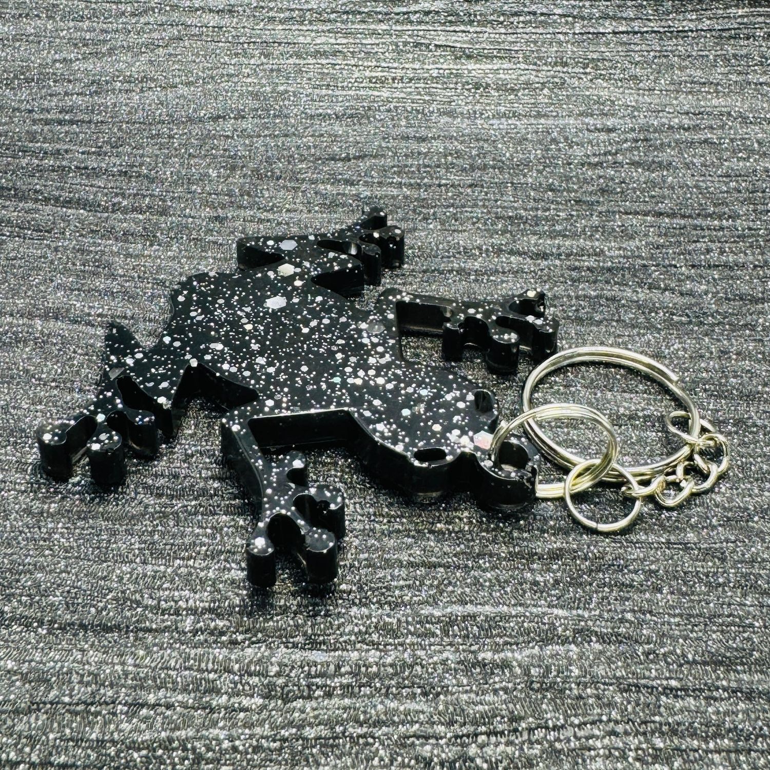 Frog Keyring Gift, Black