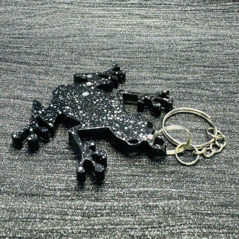 Frog Keyring Gift, Black