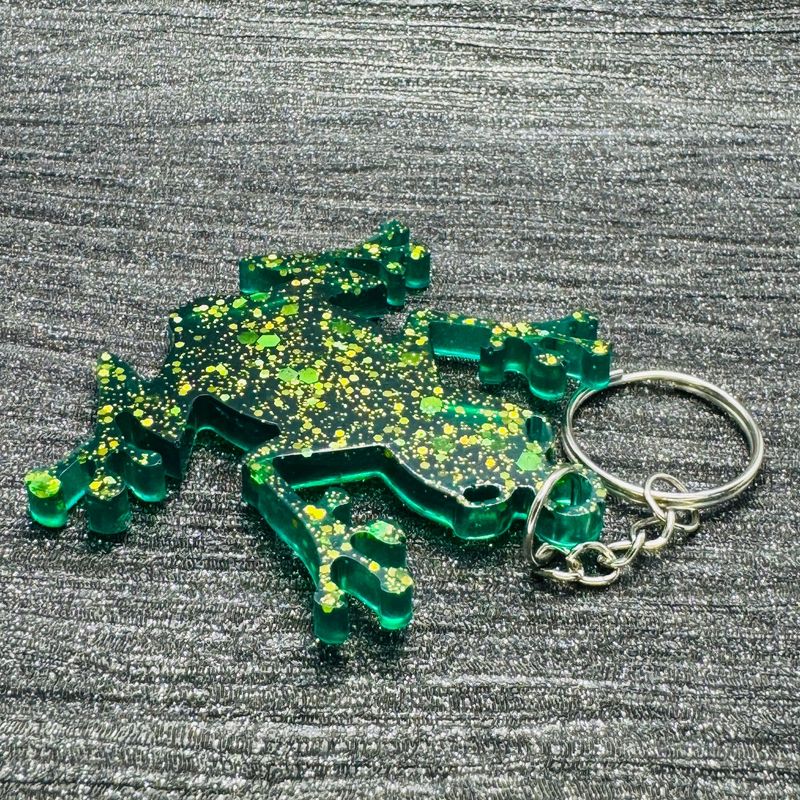 Frog Keyring Gift, Green