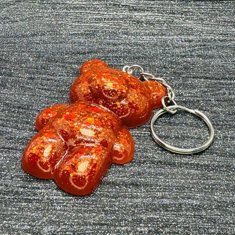 Bear Sparkling Red Keyring