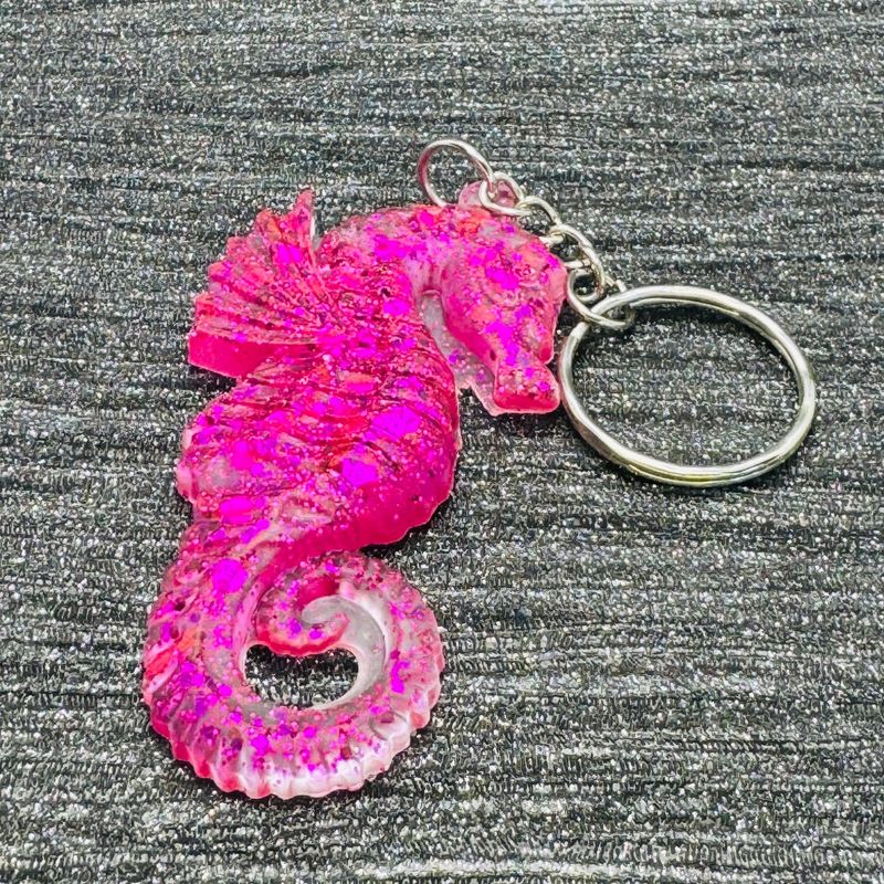 SeaHorse Sparkling Red Keyring