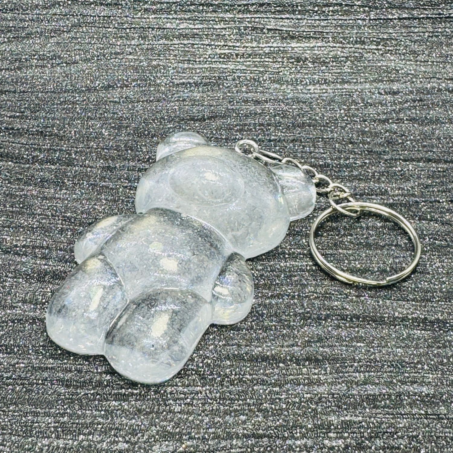 Big Bear Clear Sparkling Keyring