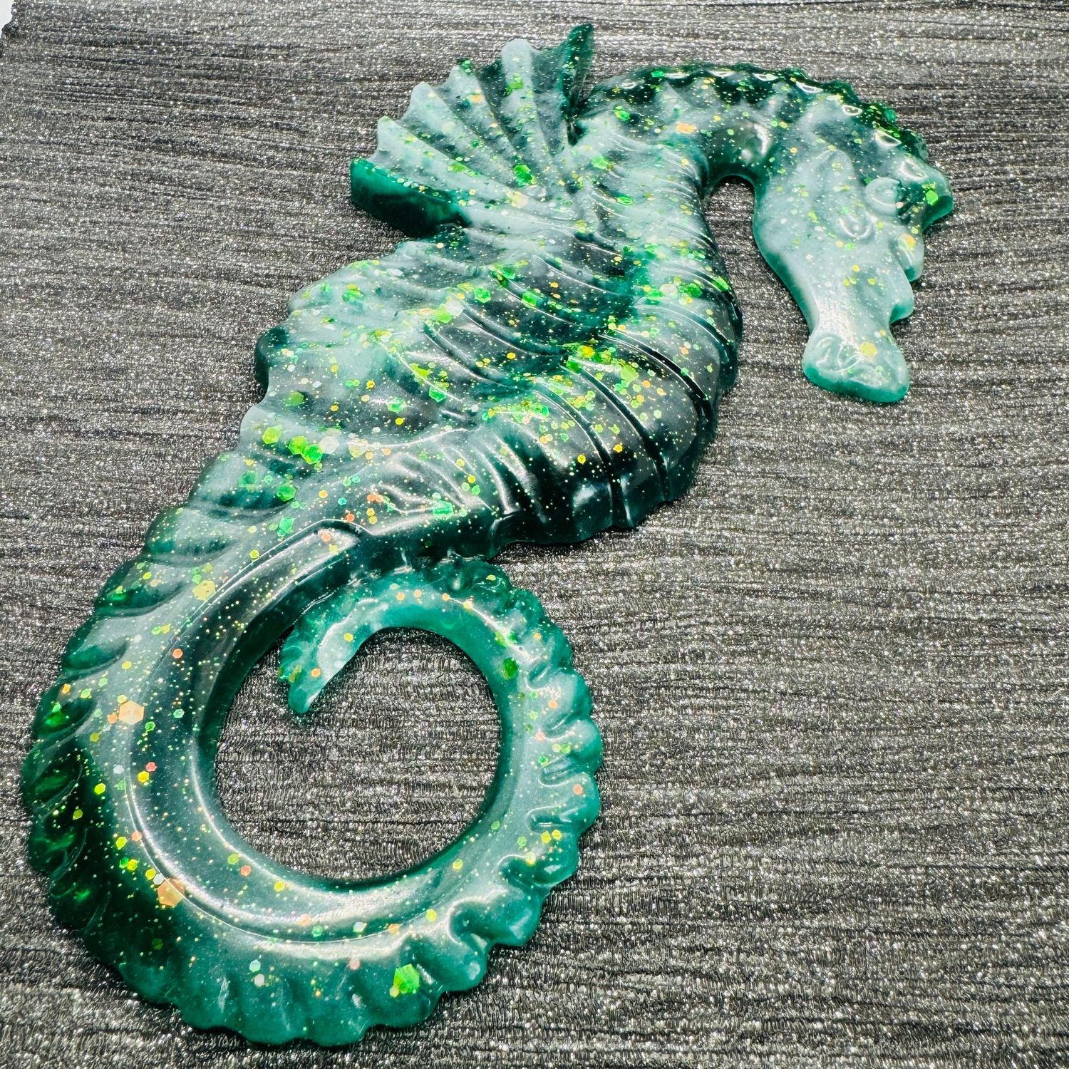 Seahorse Green wall art Model