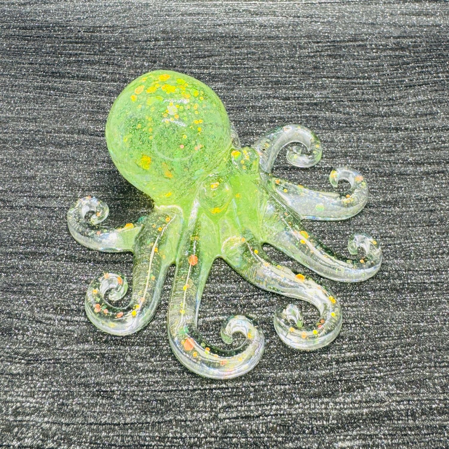 Octopus Resin Model Green and Clear