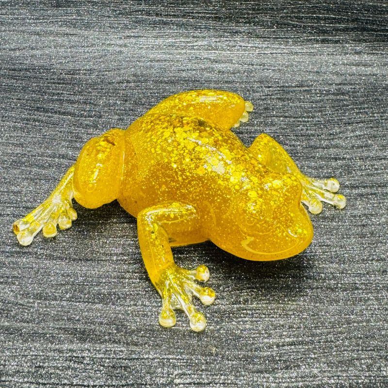 Golden sparkling Frog Ornament