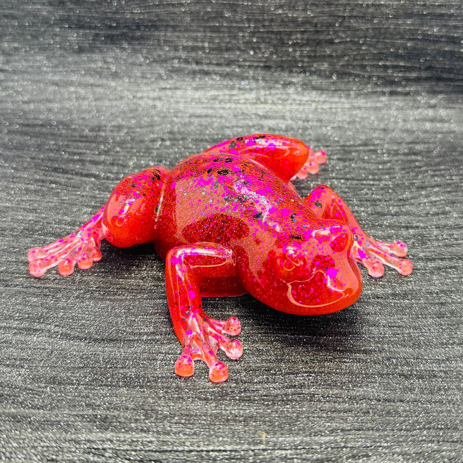 Sparkling Red Frog Ornament