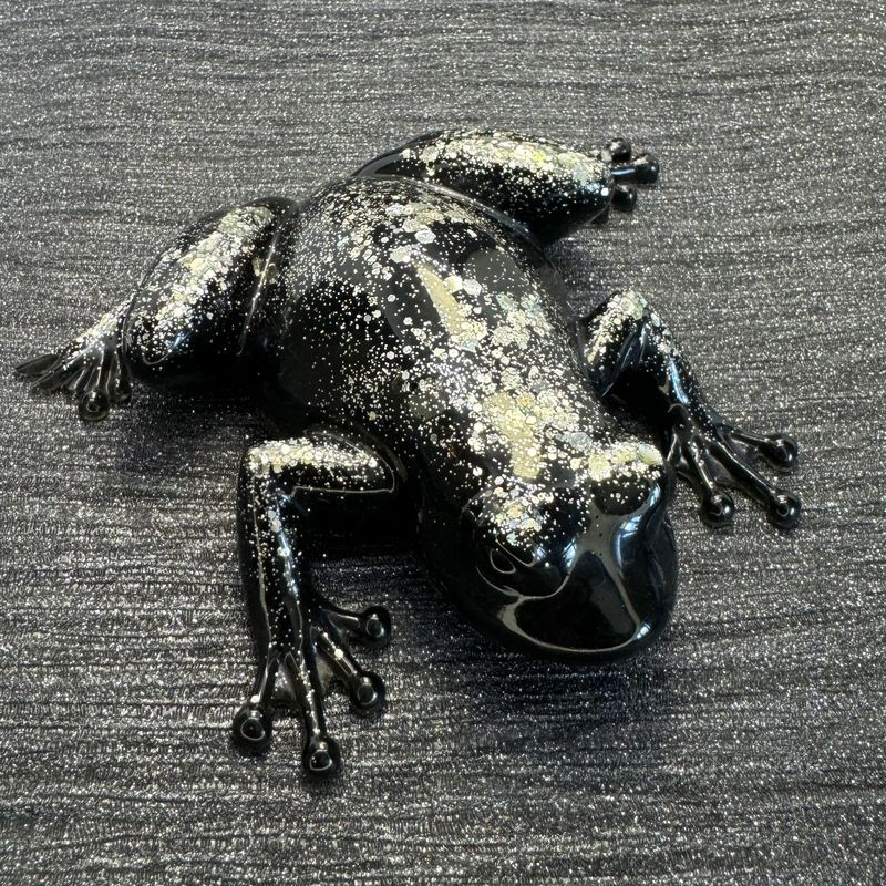 Black & Silver Frog Ornament
